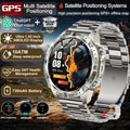 2026New Military Tank GPS SmartWatch Offline Map 10ATM Swim 2GB RAM Music Altitude Compass Bt Call Fitness Sports Smartwatch Men