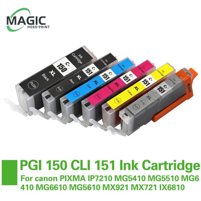 Magic Hero PGI 150 CLI 151 Ink Cartridge For canon PIXMA | SAMAG