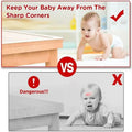 1/3/5M Table Edge Guard Protector Transparent Baby Protection Strip Self Adhesive Kids Collision Proof Soft Bumper Baby Safety
