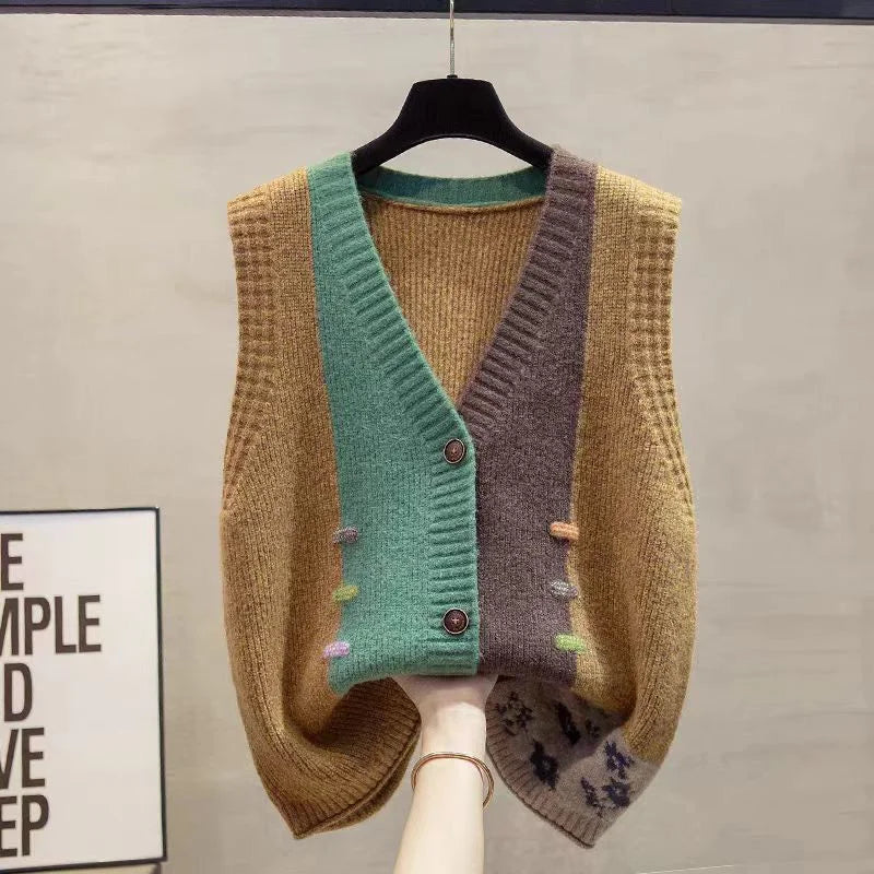 Sweater Knit Cardigan Spring Autumn Women Vest - View 9 | SAMAG