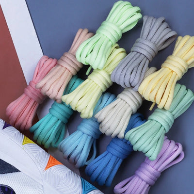 1Pair Oval Shoe Laces Half Round Athletic Shoelaces | SAMAG