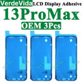 VerdeVida 3pcs OEM Screen Display Adhesive for iPhone 13 Pro Max 11 12 13 14 15 Plus XS X LCD Waterproof Glue Sticker Frame Seal