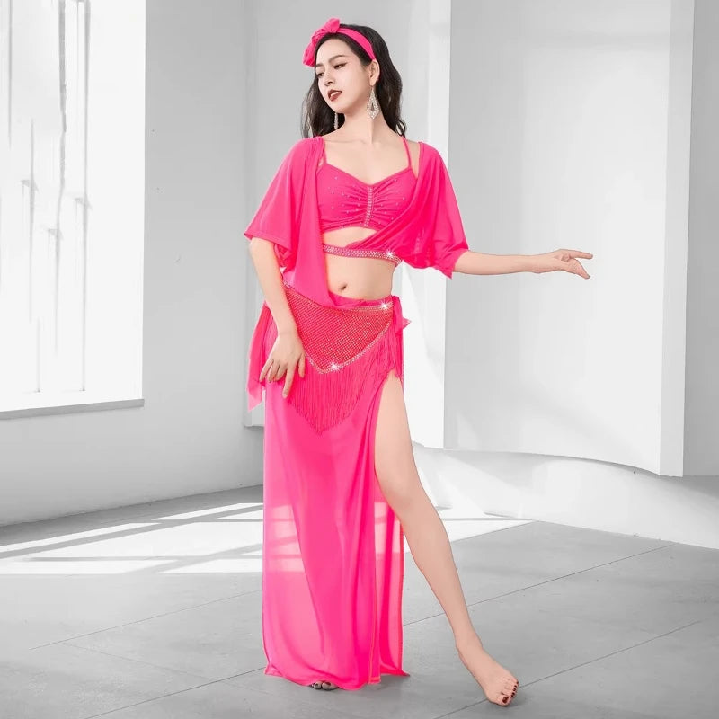 Belly Dance Baladi Dress Group Folk Dance Gown Costume Competition Performance Women Shaabi Baladi Saidi Robe Folk  Clothing