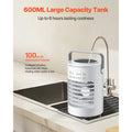 Portable Air Conditioner, 4-in-1 Evaporative Air Cooler, 3-Speed Mini Air Conditioner with Smart Timer, 600ml Water Tank, 7-Col