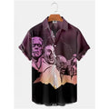 Summer Men's Hawaiian Shirt Movie Figures Horror Vintage | SAMAG