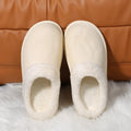 Women's Winter Plush Cotton Slippers Waterproof Oil-resistant Couple Set Indoor Home Non-slip Warm Comfortable Casual Simple Des