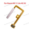 Original Fingerprint Sensor For Xiaomi Mi 11 Lite 5g 4g  Home Return Key Menu Power On Off Button Flex Ribbon Cable