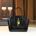 Simple casual metal lock tote 2026 new versatile large-capacity Boston bag