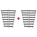 16pcs/lot Silicone Shoelaces No Tie Shoelaces 12 Colors Elastic Lace Shoelace Creative Lazy Silicone Laces Rubber Lace