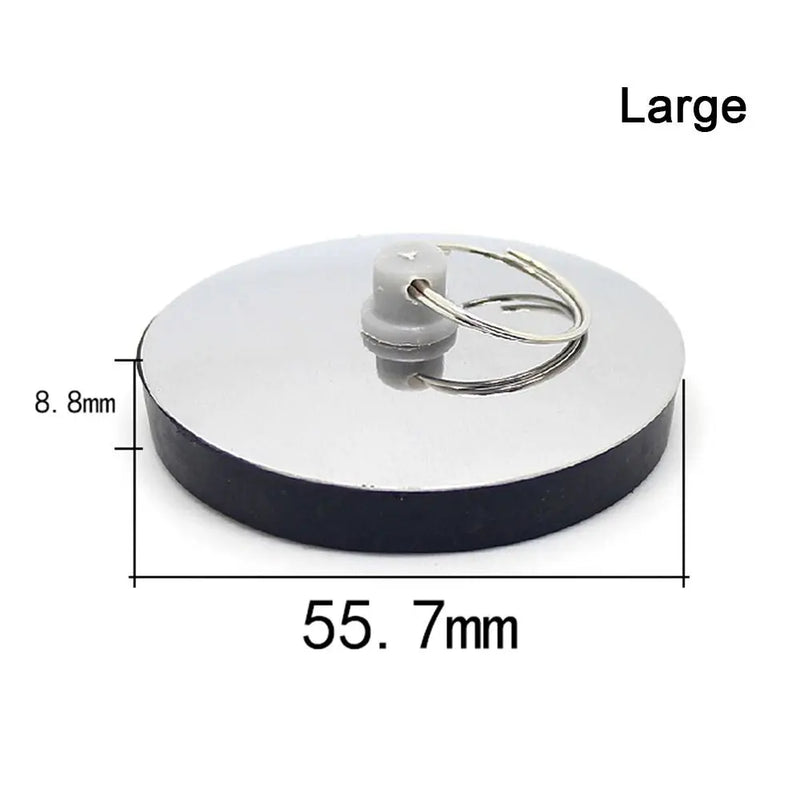 1Pcs Stainless Steel Bath Plug Kitchen Bathroom Accessory Rubber Drain Stopper Water Easy to Use Bath Tub Caps