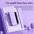 ONEPLUS 120W 50000mAh Portable Power Bank High Capacitybuilt-in 4 Cables Two-Way Fast Charging Mini Powerbank For iPhone Samsung