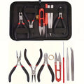 DIY Jewelry Making Tool Set 8pcs Handmade Pliers, Scissor, Tweezers, Jump Ring Opener, Suitable For Pracise | SAMAG