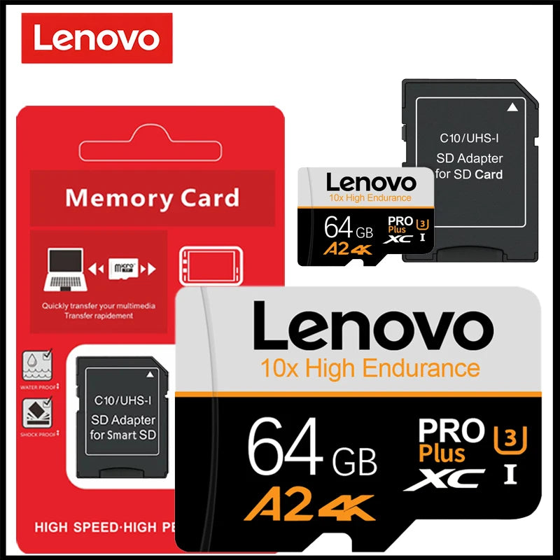Lenovo U3 V30 Micro SD Card Class 10 High Speed SD/TF Card 512GB 256GB 128GB Memory Card For GoPro DJI Smartphone