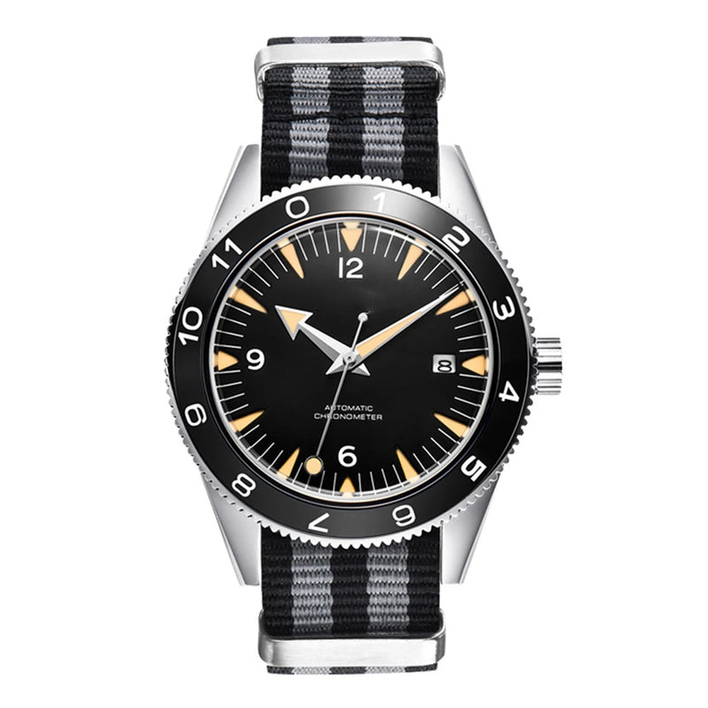 Custom Logo NH35 Movement Watch 10bars Mens 41mm Sapphire Ceramic Bezel Male Mechanical Clock Diver Sports Automatic Wristwatch