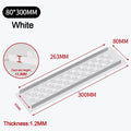 Aluminum Alloy Vents Cover Rectangle Louver Ventilator Grille Cover Breathable Mesh 50/80mm Wide Air Vent Decor