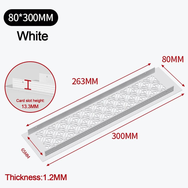 Aluminum Alloy Vents Cover Rectangle Louver Ventilator Grille Cover Breathable Mesh 50/80mm Wide Air Vent Decor