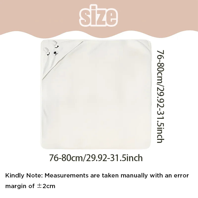 1 Piece of Infant Bathrobe, Baby Bath Towel, Bath Towel for Boys and Girls, Large Towel with Hood, Baby Swaddle Blanket, Newborn Baby Children's Bath Bedding