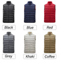 Men Autumn Casual Sleeveless Vests Jacket Mens Winter Warm Thicken Waistcoat  Men Fashion Waterproof Outwear Vest Jackets Male