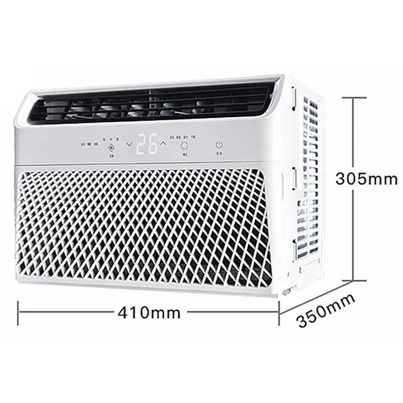 1500W Smart Inverter Window-Type Portable Air Conditioner with Cooling and Dehumidification
