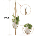 Gardening Green Plant Hanging Basket Cotton Rope Hanger Flower Pot  Handmade Macrame Pot Pocket Wall Boho Courtyard  Home Decor