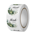 /roll 1 inch Green Floral Thank You Stickers for Gift | SAMAG