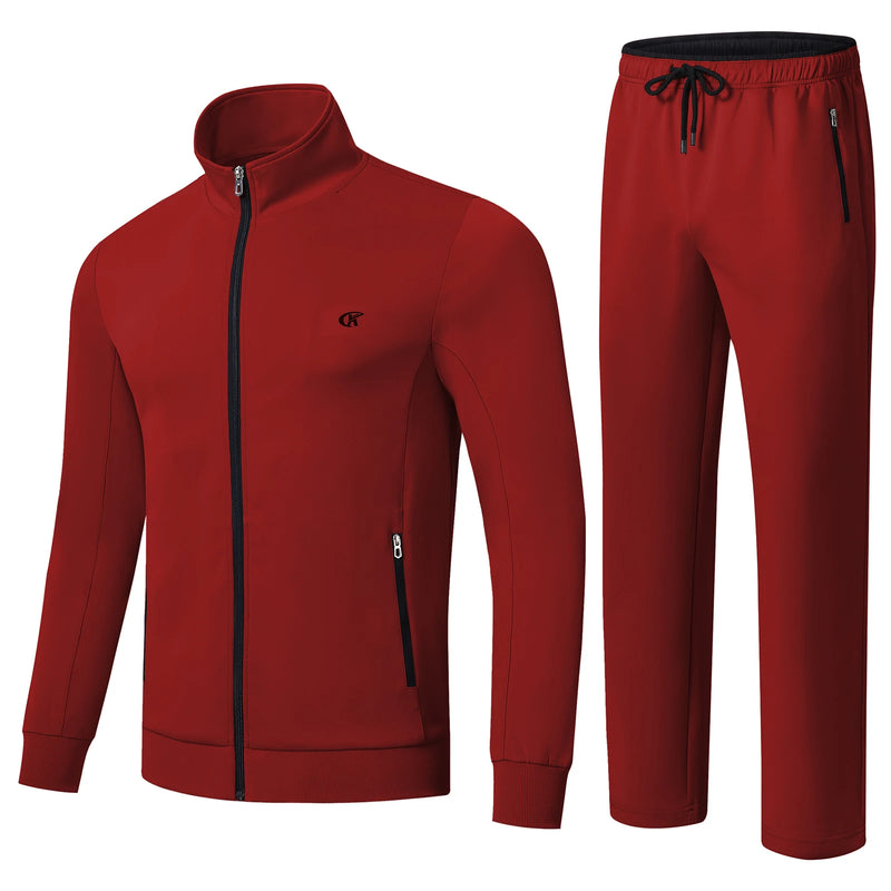 Men's Tracksuits Sweatsuits for Sweat Track Suits 2 Piece Casual Athletic Jogging Warm Up Full Zip Sets - View 16 | SAMAG