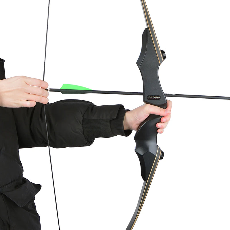 Lbs Archery Recurve Bow 60 Inch Black Hunting 15" | SAMAG