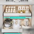 Oo Expandable Slide Cabinet Drawer Rack Multi - Purpose Kitchen Pot Pan Organizer Storage Shelf Pull - out - View 3 | SAMAG