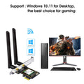 Teldaykemei WiFi 6E AX5400 BT5.3 Tri Band 2.4G/5G/6Ghz Wireless PCIE Adapter RTL8852CE 802.11AX Network Card For PC | SAMAG