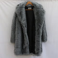 Men's Clothing Fur Coats Faux Fox Fur Long Coats Overcoats Plus Sizes Winter Thickened Warm Mink Fur Windbreakers Jacket Winter