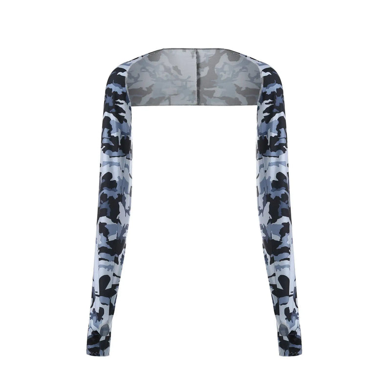 Oversized Integrated Shoulder Ice Sleeves Sun Protection Fake Arm Cover Shawl Unisex Summer Outdoor Cooling Breathable Stretchy