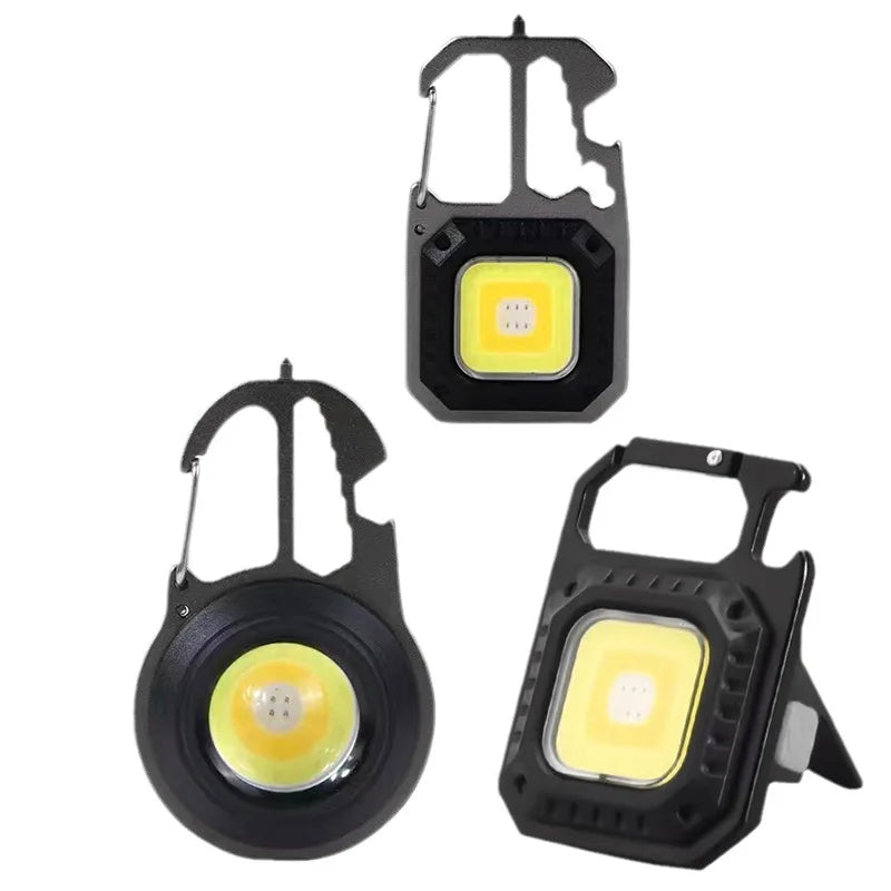 1-5PCS Mini 1500LM LED Flashlight Work Light Portable Pocket Flashlight Keychains Torch USB Rechargeable For Outdoor Camping