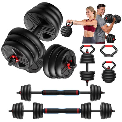 FITPLAM Adjustable Free Weights Set, 20/35/45/70/90LB | SAMAG