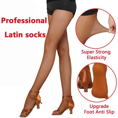 Latin Dance Mesh Socks Professional Hard Competition | SAMAG