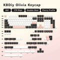 KBDiy GMK Blue Samurai Keycap Cherry Profile Double Shot PBT ISO Keycaps For Gamer Mechanical Keyboard Kit Gaming Point Key Cap
