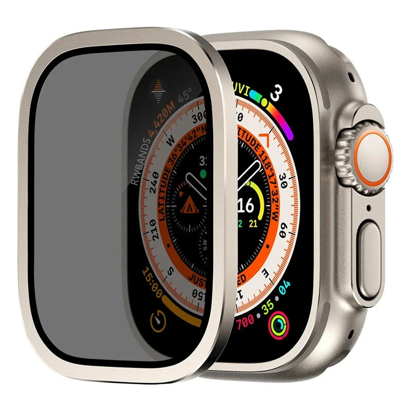 HD/privacy Anti - Scratch Screen Protectorfor Apple Watch Ultra 2 49mm Aluminium Alloy Case+Tempered - Visuel 15 | SAMAG