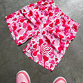 Summer New Men's Shorts with 3D Heart Pattern Print | SAMAG