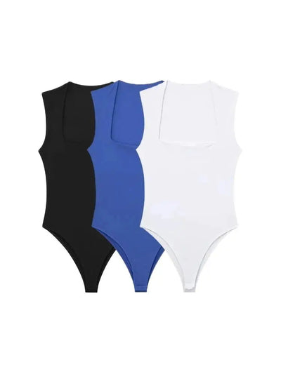 Skinny Bodysuits for Women, Sexy Fashion, Square Neck | SAMAG
