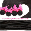 Straight Human Hair Bundles 38 40 Inch Unprocessed Brazilian Virgin Hair 1/3/4 Bundles Extensions for Black Women Natural Color