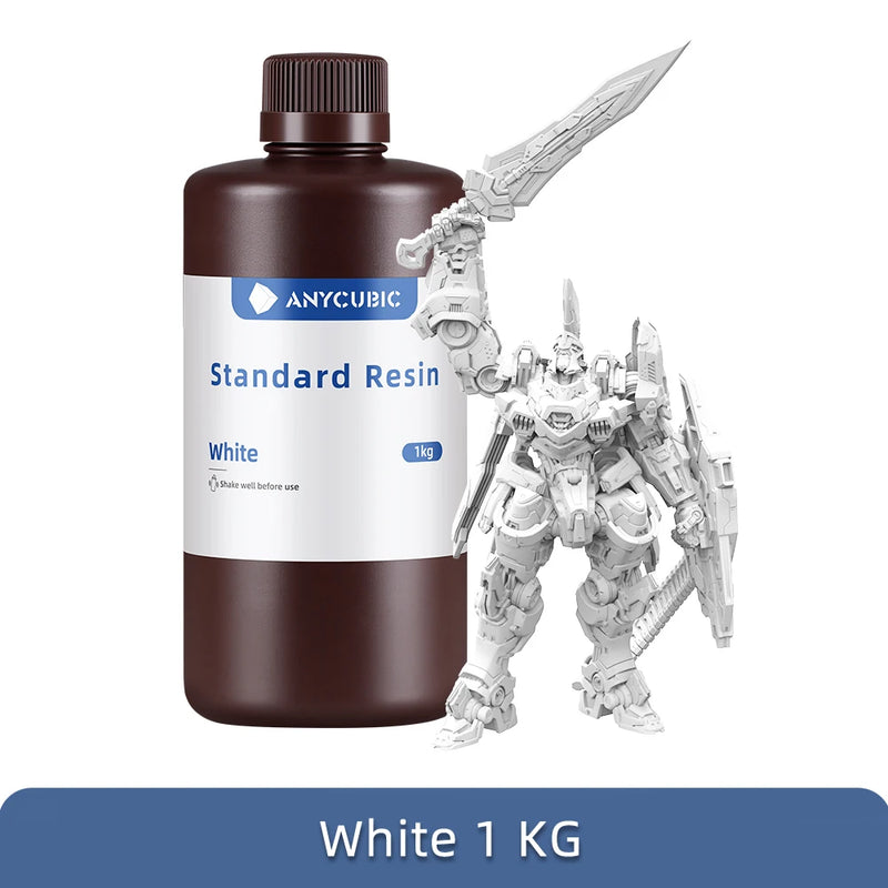 ANYCUBIC 405nm UV Standard Resin / Standard Resin V2 For LCD 3D Printer Photon Mono M7 3D Printing Resin UV Sensitive Resin 1kg