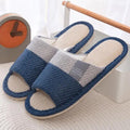 New Women Indoor Slippers Corduroy Floor Flat Shoes Comfort Anti-slip Home Linen Slipper Unisex Woman Men House Cotton Slides