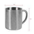 220ML Double Wall Stainless Steel Coffee Mug Portable Cup Travel Camping Tumbler Jug Coffee Tea Milk Cups Office Water Mugs
