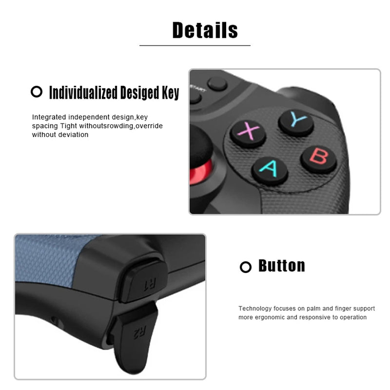 Cell Phone Gamepad Gaming Wireless Control Video Game Pad For Mobile Android PC TV Box Cellphone Controller Joystick Gamer Mando