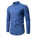 Spring Men's Long Sleeve Stand Collar Solid Color Casual | SAMAG