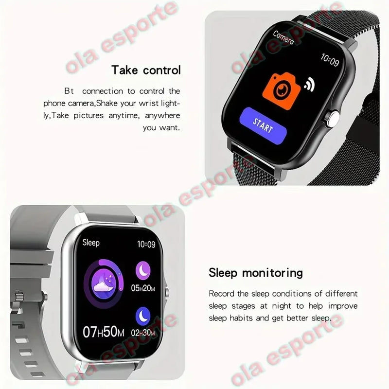 New Smartwatch 1.83'' HD Screen Heart Rate/Sleep Monitor Wireless Bluetooth Call Music Control Smart Watch For Men Women R30Max