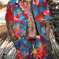 Men's New Hawaiian Short-Sleeved Shirt Shorts Set Summer | SAMAG