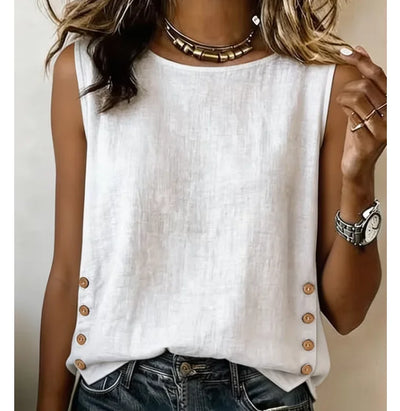 Fashion Elegant Tops Shirt Summer New Women's Round Neck | SAMAG