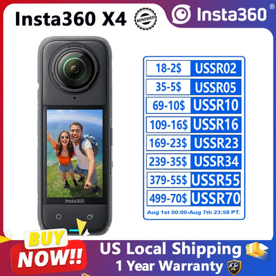 Insta360 X4 8K Panoramic Action Camera Refurbished 72MP | SAMAG
