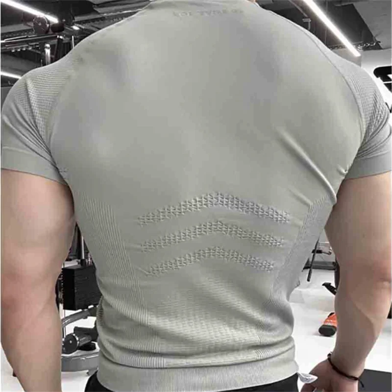 Men Body Shaper Knitted Thick Style GYM T-Shirt Slimming Shapewear Belly Control Compression Man Modeling Underwear Corset