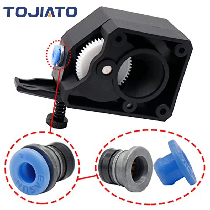 3D Printer Extruder Parts Bowde ECAS04 Pneumatic Fitting Straight Quick in Print Extruder Embedded Collet Clips for PTFE Voron